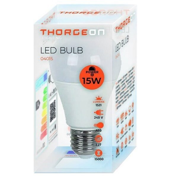 15w LED A60 GLS Light Bulb ES E27