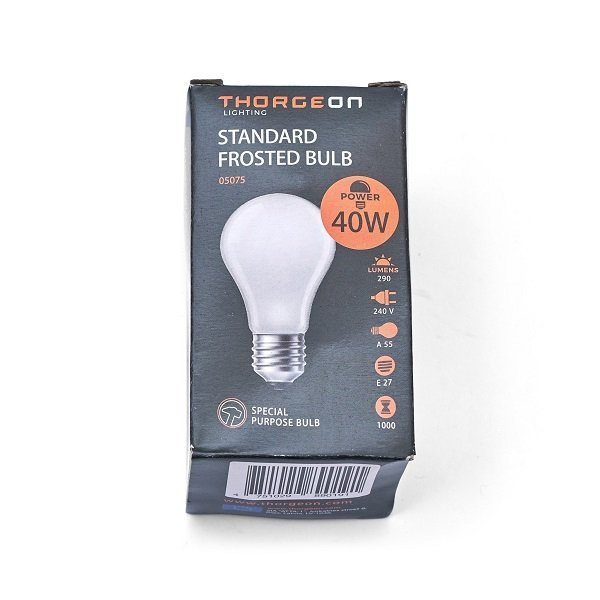 THORGEON STANDARD FROSTED BULB E27 A55 40W