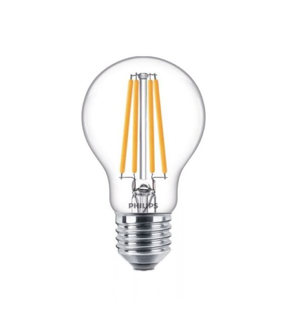 Philips LED Filament Bulb E27 10.5W with Clear Glass and Warm Lighting