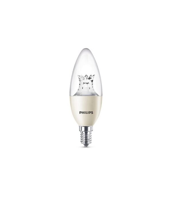 Philips B35 2.8W/25W E14 LED Bulb in Warm White, Opal Finish, Energy Efficient