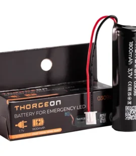 Image showing the 1800mAh 3.7V battery for Emergency LED lights, compatible with multiple THORGEON models.