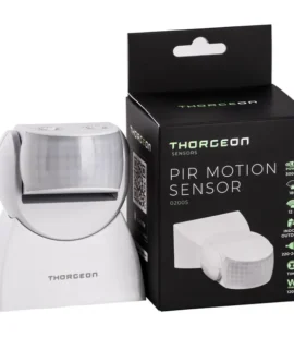 White Thorgeon PIR Motion Sensor 12m Range Max1200W IP65 installed outdoors