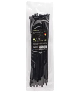 Thorgeon Black Zip Ties 4.8x370mm, Pack of 100
