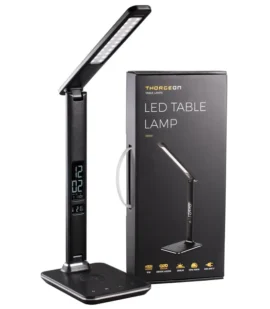 9W Leather LED Table Lamp, Dimmable, 2800K-6000K, Wireless Functionality