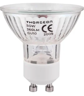 THORGEON Reflector Lamp 50W, GU10, 220V, yellow, glass reflector, ideal for bright, precise lighting with energy-efficient design
