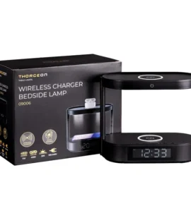 THORGEON 7W LED Table Lamp with Bedside Wireless Charging Feature