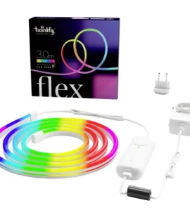 Image of the RGB Light Flex, 3 meters in length, with white lighting, showcasing its flexible design and wireless connectivity features.