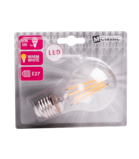 Philips LED Filament Bulb A60 E27 7W, 2700K Warm White, 806 Lumens, Clear Glass