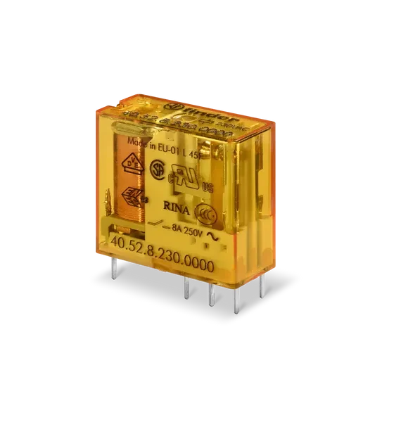 PCB Plug-in Relay 5mm Pinning 2CO 8A 12VAC