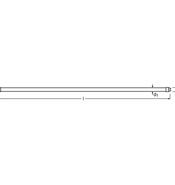 SubstiTUBE Advanced UN 7.5W LED Tube, 6500K Daylight White, 1100lm, Durable Design